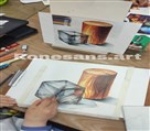 آموزشگاه هنرهای تجسمی رنسانس - تکنیک مداد رنگی ،جنسیت سازی اشیا 