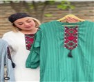 فروشگاه لباس زنانه اشلی سنتر - ساحلی بلند قدکار 140 عرض سینه 118 سایز 48 رنگبندی قیمت 500