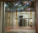 آسانسور ارس - کابین تمام استیل نقره ای طلایی